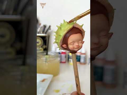 Painting a Chestnut Pixie Art Doll