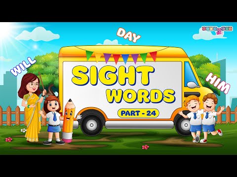 Sight words I Teacher Elli’s Surprise Gift I Learn Words Him, Will and Day I Flash Cards#sightwords