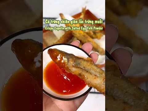 Crispy Capelin with Salted Egg Yolk Powder  #vietnamesedish #cooking #helenrecipes