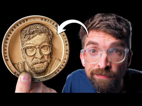 3D Engrave Any Image Onto a Coin (Step by Step Process)