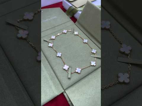 Unboxing Video | Vancleef & Arpels vintage alhambra necklace 10 motifs, yellow gold, MOP