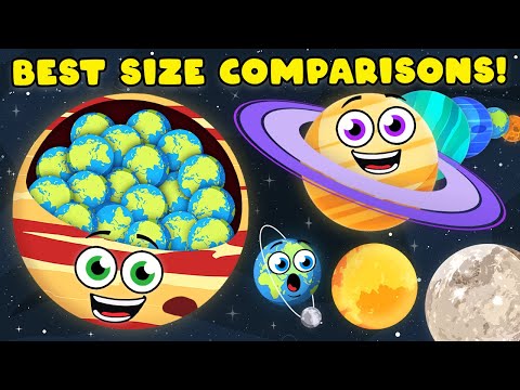 The Best Space Size Comparisons! | Size Comparison Compilation For Kids | KLT