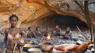 Inside The Incredible World Of The Hadzabe Tribe | Hunting, Cooking & Surviving!