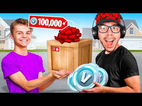 I Surprised a Fan with 100,000 V-Bucks!