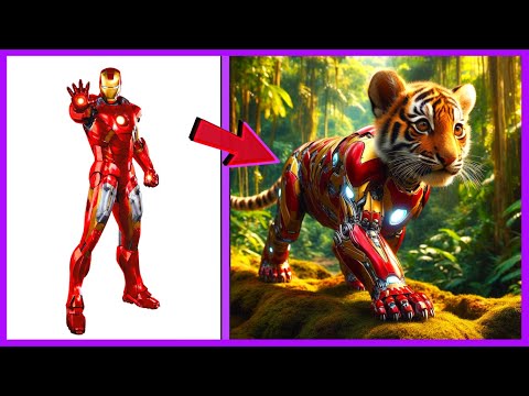 AVENGERS But BABY TIGER 🐅 VENGERS 🔥 All Characters (marvel & DC) 2024💥