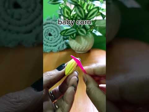 making baby corn//vegetable make easy steps#shorts #viralvideo #viral.. 🫶💐