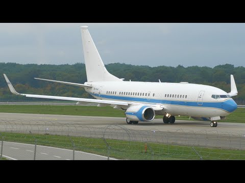 4K | Royal Jet Boeing 737-700BBJ A6-RJA takeoff at Geneva/GVA/LSGG