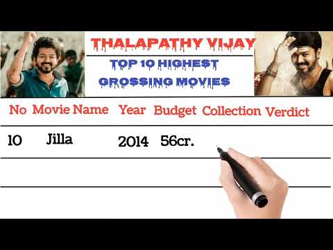 Top 10 movies of Thalapathy Vijay #thalapathyvijay