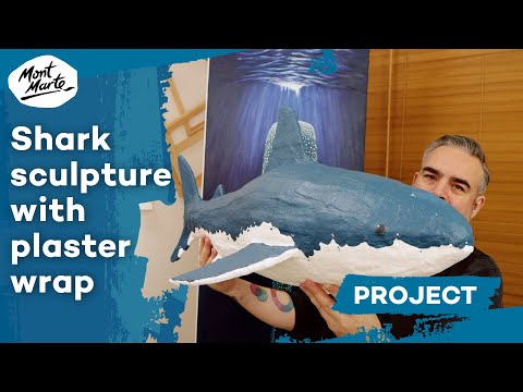 How to sculpt a shark with plaster wrap