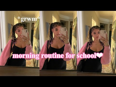 school morning routine || chit chat grwm