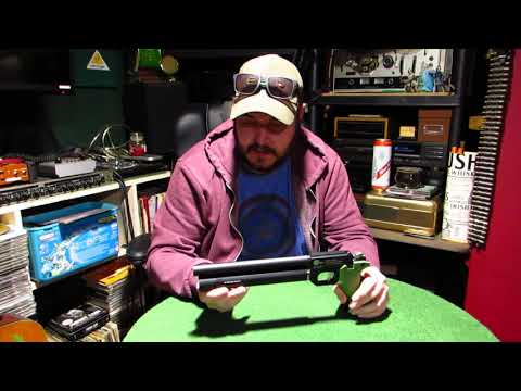 PCP Airgun SMK PP700W pcp .22 air pistol review & power test