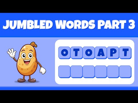 Jumbled Words - 3 | Fun Word Game for Kids | Educational I unscramble words I puzzle I brain games