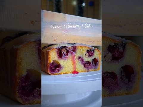 Lemon Blueberry Cake For Christmas And New Year #shorts