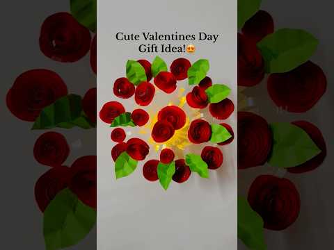 DIY Cute Valentines Day Gift Idea | Waste Material Craft Idea #valentinesdaygift #roseday