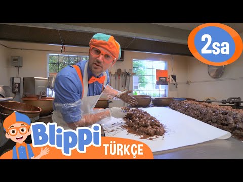 Blippi Bir Çikolata Fabrikasını Ziyaret Ediyor 🍫 Blippi Türkçe - Çocuklar için Eğitici Videolar