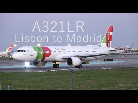 TAP Air Portugal A321LR from Lisbon, Portugal to Madrid, Spain