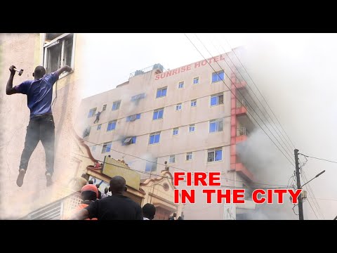 Breaking newz! Hotel on fire in Kampala city. 3 dead & others injured.