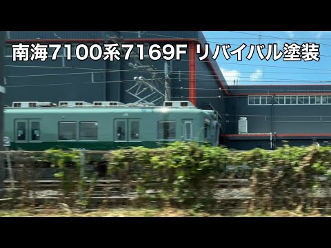 南海7100系7169F リバイバル塗装車