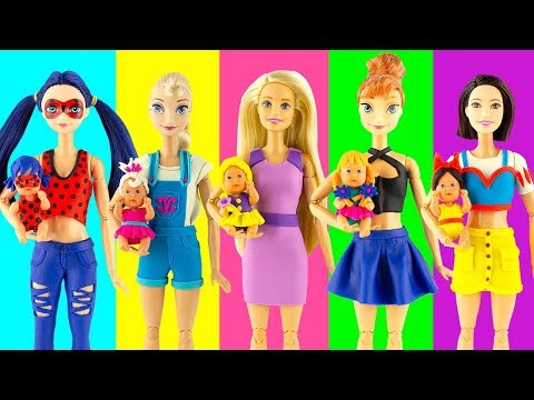 Play Doh Disney Princess Rapunzel Elsa Anna Ladybug and little princesses play doh toys for kids