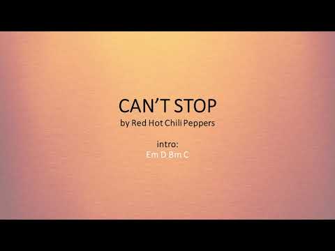 Can't Stop - Red Hot Chili Peppers - Easy acoustic chords and lyrics