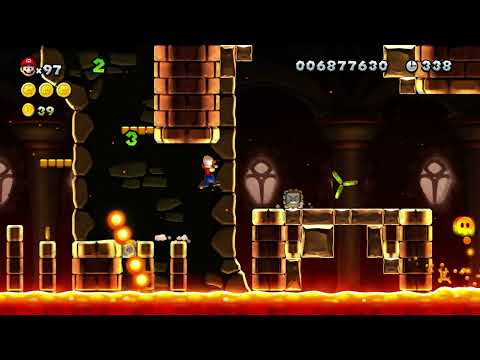 "Ludwig's Fireball Castle" |NSMBU Custom level