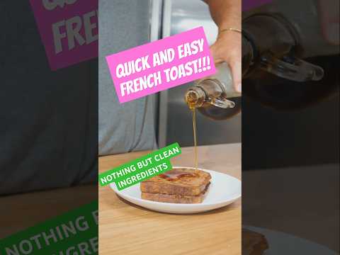 Quick & easy French Toast!!! #breakfastrecipe #sourdough #frenchtoast