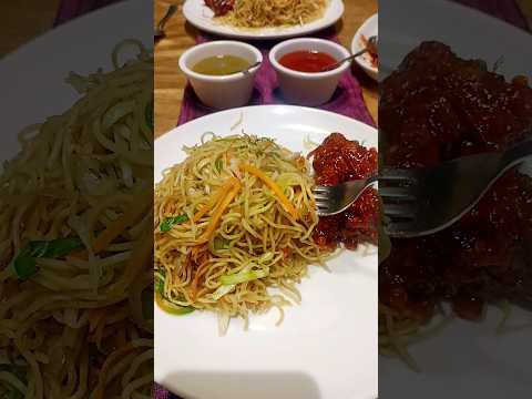 Tasty Noodles with chicken lolipop #shorts #short #shortvideo #shortsviral