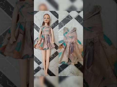 Diy Barbie frock making #like #diy #dress #subscribe #barbie