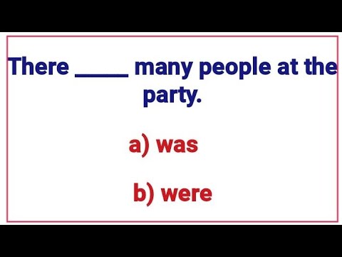 English Grammar Test ✍️ English quiz using "was" and "were"📖Can you pass this quiz?