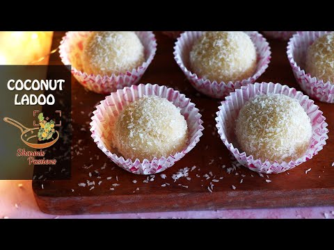 Coconut Ladoo Recipe | 10 mins Instant Coconut Laddu | 4 Ingredient Nariyal Ladoo