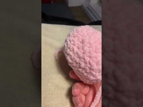 The making of the AI generated crochet amigurumi: Kirby #diy #crochet