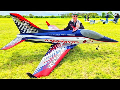 AWESOME XXL RC TURBINE JET!! CARF MEPHISTO 3D AEROBATICS DEMONSTRATION FLIGHT