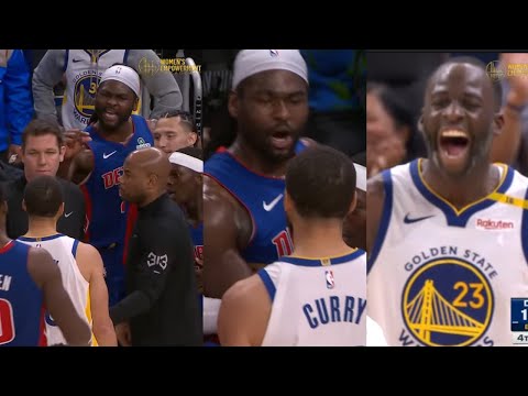 Isaiah Stewart to Steph "YOUR LITTLE" & they go HEAD TO HEAD! Draymond Green Then TAUNTS them!