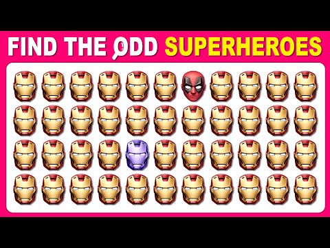 Find the odd Emoji Out - Superheroes Edition 🦸‍♀️🦸 | Marvel & DC Quiz