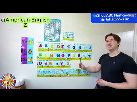 Learn the Alphabet-A to Z ABC Letter names-ABC song-British vs American English-toddlers learning