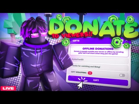 🔴 LIVE PLS DONATE🔴 Donating To Every Viewer Live!|🤑Grinding For 800k!🤑    #plsdonate  #roblox #live