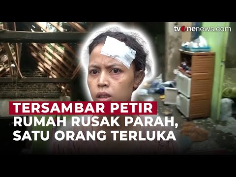 Rumah Rusak Tersambar Petir, Satu Orang Terluka | OneNews Update