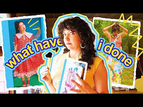 thrift flip: let's DIY a vintage dress! 🌻 perfect outfit for clowncore summer girlies