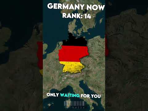 Germany’s Military Rank Now 😔 vs Then ☠️🔥 (ib: @Grow-Big ) #history #countrywar #ww1 #map #ww2