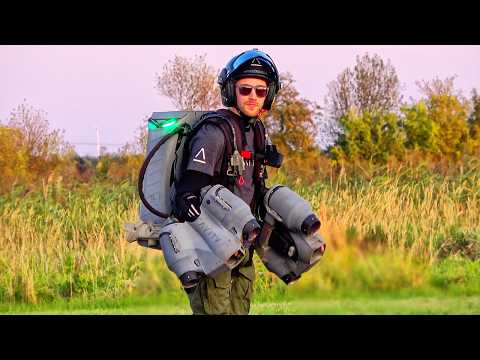 JETPACK SUIT WITH 5 REAL TURBINES! ZERO GRAVITY DEMONSTRATION