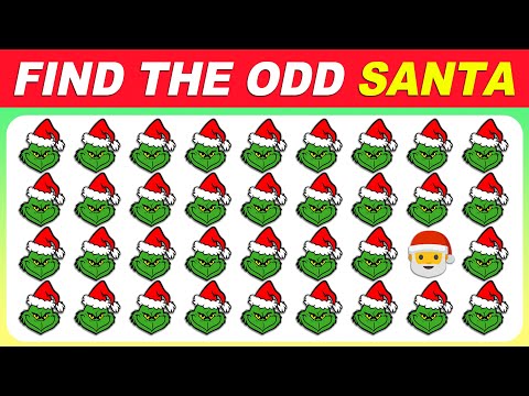 Find the ODD One Out - Christmas Edition 🎅🎁⛄️ | 40 Levels Quiz | Easy, Medium, Hard | Emoji Quiz