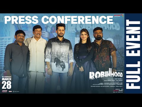 Robinhood Press Conference Full Event | Nithiin | Sreeleela | G V Prakash | Shreyas Media