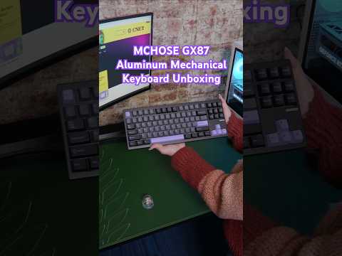 MCHOSE GX87 Aluminum Mechanical Keyboard Unboxing