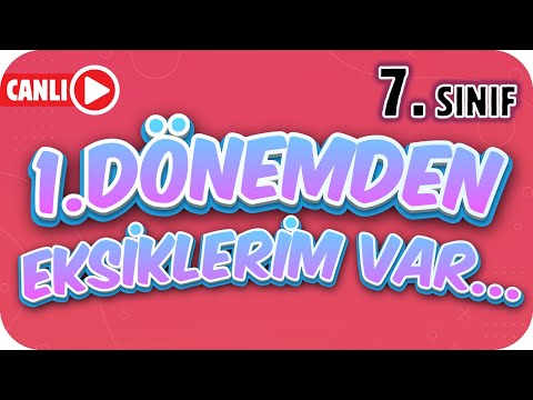 1.Dönemden Eksiklerim 2.Dönemi Etkiler mi?✍🏻 CANLI YAYIN🔴