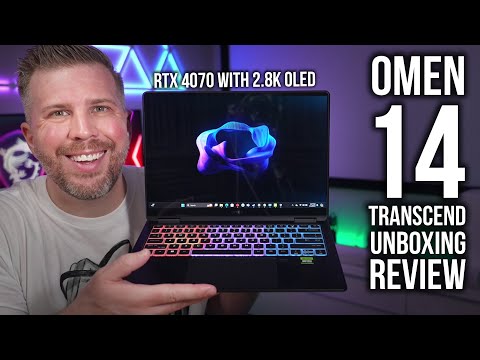 HP Omen 14 Transcend Unboxing Review! RTX 4070 10+ Game Benchmarks, Disassembly, Display Test, More!