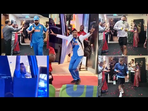 Arshdeep Singh, Shreyas Virat,  Rohit celebration & Indian Team grand welcome at Dubai Taj after won