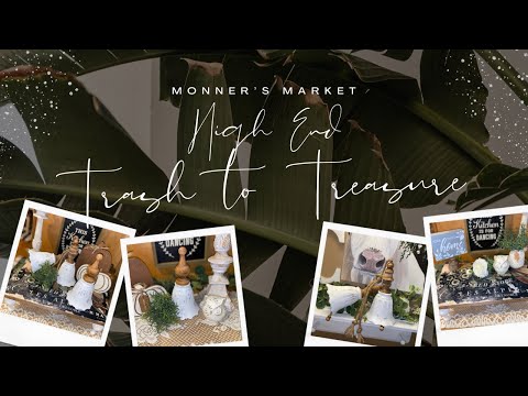 High End Trash to Treasure DIYs - Watch me turn trash I picked up into treasure! #monnersmarket #diy