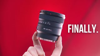 Sony FINALLY Made a 16mm F1.8 Lens!