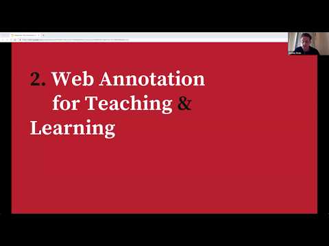 Web Annotation for Teaching and Learning