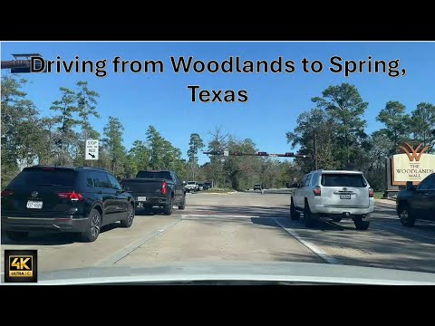 Driving from The Woodlands to Spring, Texas: A Short Scenic Route | Drive Time #texas #4kdrive